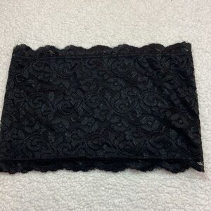 Emmdee Black Bandeau Bralette Lace/Lined Preowned